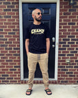 Black and Gold Crew Neck T-Shirt