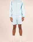 STRIPE WINDBREAKER SHORTS SET