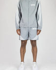 STRIPE WINDBREAKER SHORTS SET