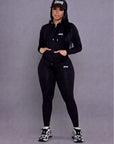 Women’s Jacket-Legging Set with Trucker Cap