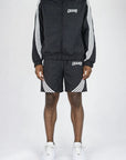 STRIPE WINDBREAKER SHORTS SET