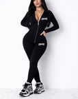 Women’s Jacket-Legging Set with Trucker Cap