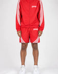 STRIPE WINDBREAKER SHORTS SET