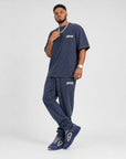 Acid Wash T-Shirt &  Acid Wash Stack Fleece Pants SET - CHAMP
