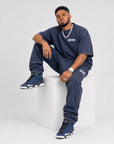 Acid Wash T-Shirt &  Acid Wash Stack Fleece Pants SET - CHAMP