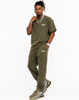 Acid Wash T-Shirt &  Acid Wash Stack Fleece Pants SET - CHAMP