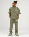Acid Wash T-Shirt &  Acid Wash Stack Fleece Pants SET - CHAMP