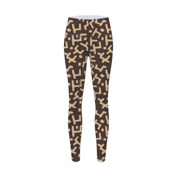 Leggings Depot-LY5R-S798 Frisky Paws 5 Waistband Yoga Print