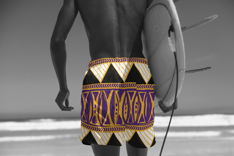 Zuluu Men's Drawstring Beach Shorts