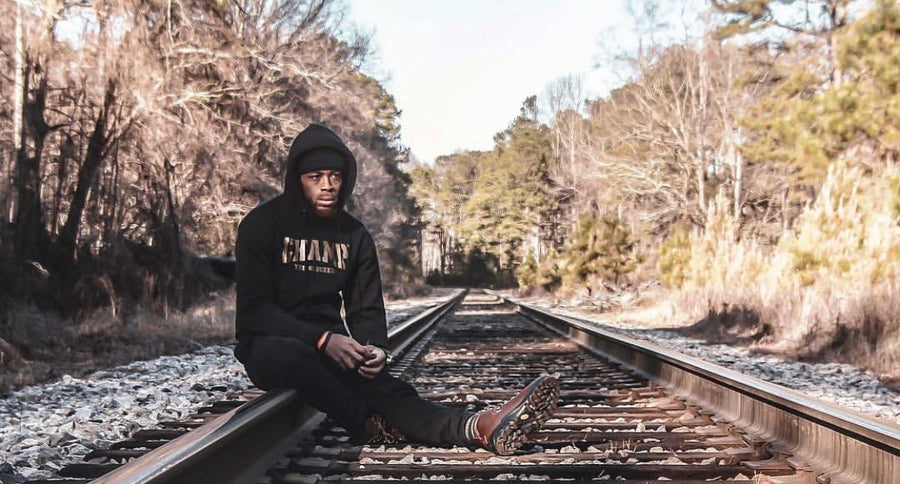 Black and Gold Champ Hoodie