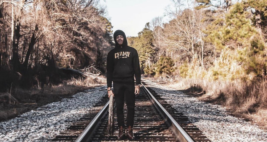 Black and Gold Champ Hoodie