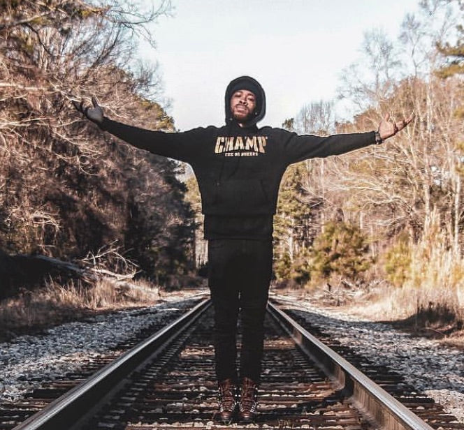 Black and Gold Champ Hoodie