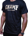 Black and Gold Crew Neck T-Shirt
