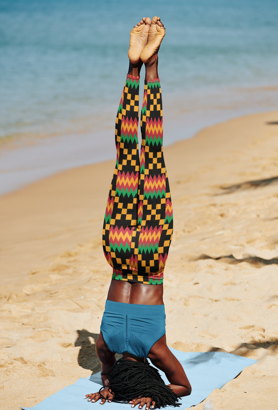 Kente Women's Top Stitch Yoga Leggings
